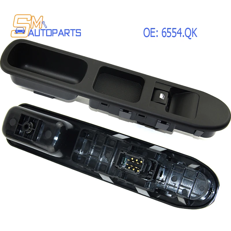 

6554.QK 6490E2 Новый переключатель управления окном со стороны пассажира для Peugeot Partner Tepee 207 CC Citroen Berlingo C3 Picasso 2006-2019