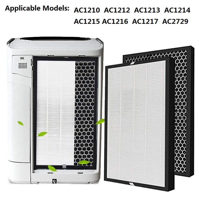 

FY1410 FY1413 Air purifier Filter For Philips AC1215 AC1214 AC1210 AC1213 HEPA Activated Carbon Filter 360*275*27mm /10mm