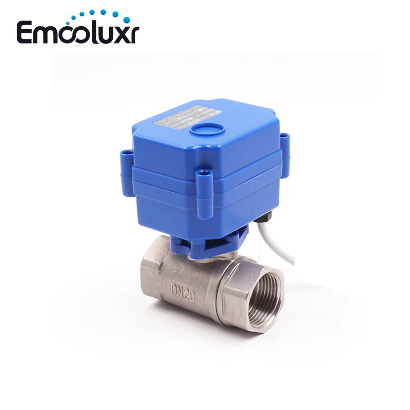 3pin Electric Ball Valve Stainless Steel Valve CR03 for Water Leaking Detect Alarm System WLD-805,WLD-806