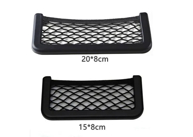 For LADA Granta Largus Kalina Niva Priora Vesta Xray Car Seat Back Storage Net Bag Phone Holder Car Seat Mesh Organizer Pockets