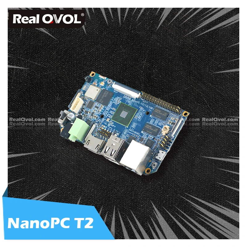 RealQvol FriendlyELEC NanoPC-T2  Onboard WiFi & bluetooth Quad Core Cortex-A9 Development Board S5P4418 Card Computer 100x60cm