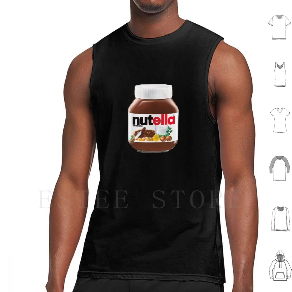 Nutella Tank Tops Vest Nutella Nut Meme Shrek Ogre Ferrero Brown White Fye Funny Memes El Nut