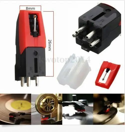LP Vinyl Kỷ Lục Cầu Thủ Thay Thế Bàn Xoay Phono Gốm Hộp Mực W/Stylus