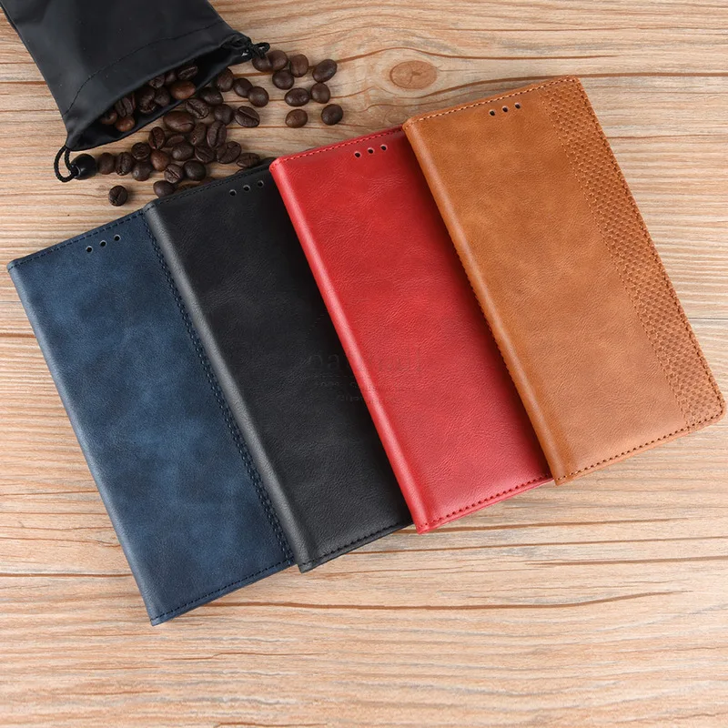 For Xiaomi MI Note 10 Case Book Wallet Vintage Slim Magnetic Leather Flip Cover Stand Soft Cover Luxury Phone Bags