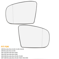 X Autohaux Mirror Glass Heated With Backing Plate Side Rear View Mirror Glass For Mercedes ML320 ML350 ML500 ML55 AMG 2002-2005