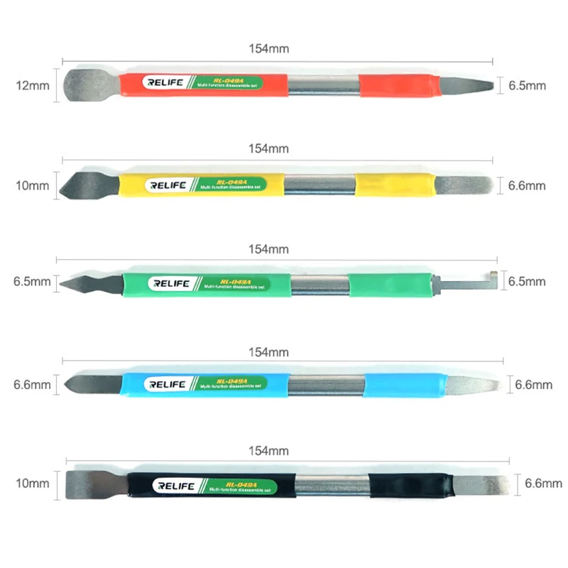 5 шт./лот RELIFE RL-049A двуглавый нож для iPhone Samsung, инструменты для ремонта мобильного телефона, набор для удаления клея