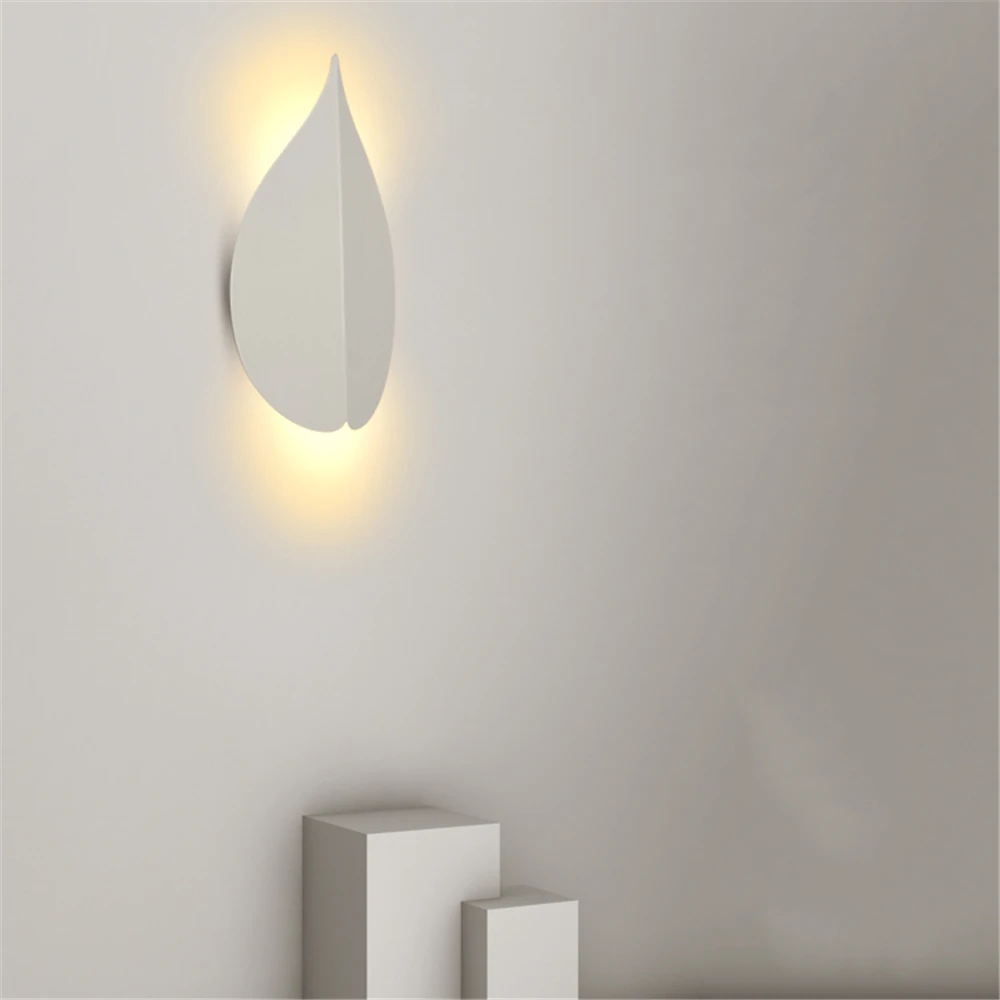 Indoor Wall Lamp Modern Led lights Personality Nordic Leaf Lamp Living Room Wall Light Decoration Bedroom Bedside Lamp Sconce image 4