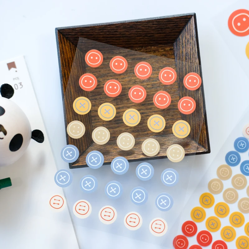 Keep Cute Salt Dot Stickers Basic Stickers Simple Ins Wind Net Red Hand Account Decoration Stickers Stationery  Sticker Pack