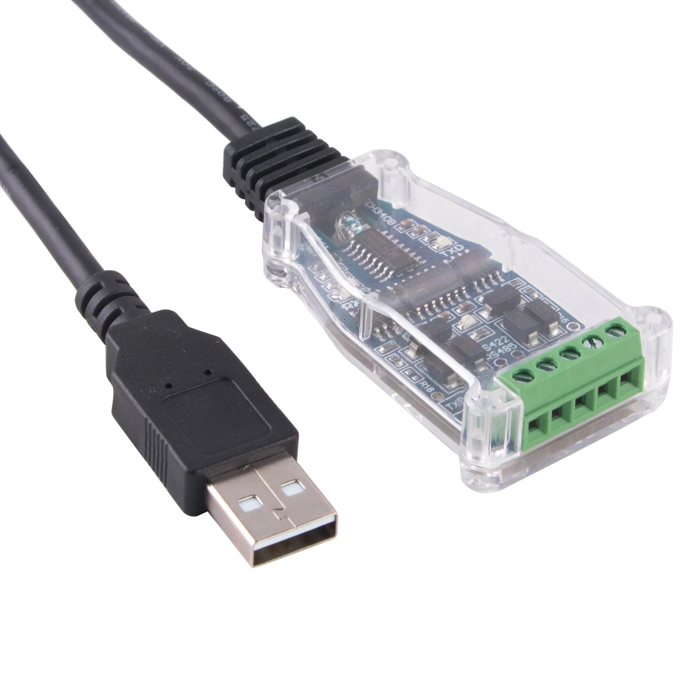 USB to RS485 RS422 Module Adapter Cable, USB to 485 422 Communication Module Converter Cable with FT232 CH340 Chip