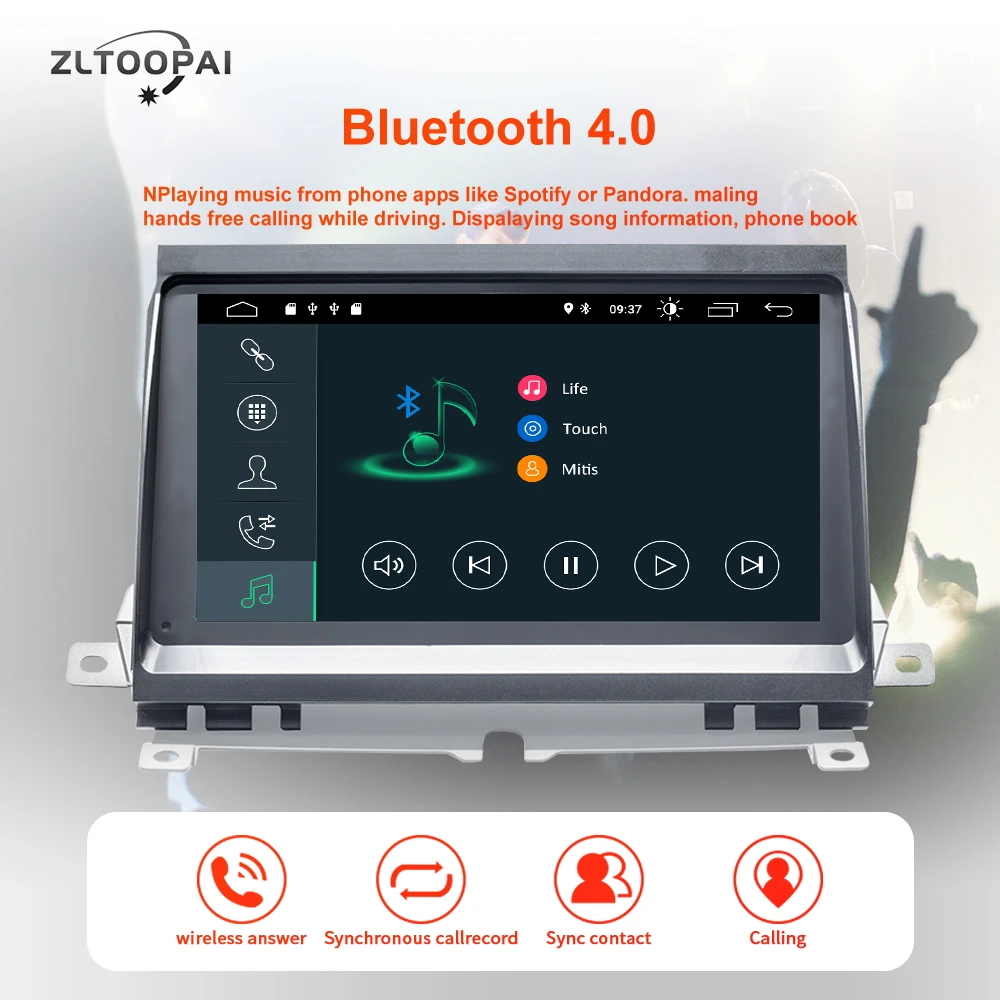 ZLTOOPAI Android 13 Car Multimedia Player Radio For Land Rover Discovery 3 LR3 L319 2004-2009 Stereo GPS Navigation Head Unit