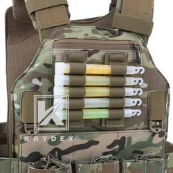 KRYDEX For Chemlight Battery Elastic Storage Holder 5 Holes Shell Tray Pen Hook & Loop Light Stick Elastic Storage Panel