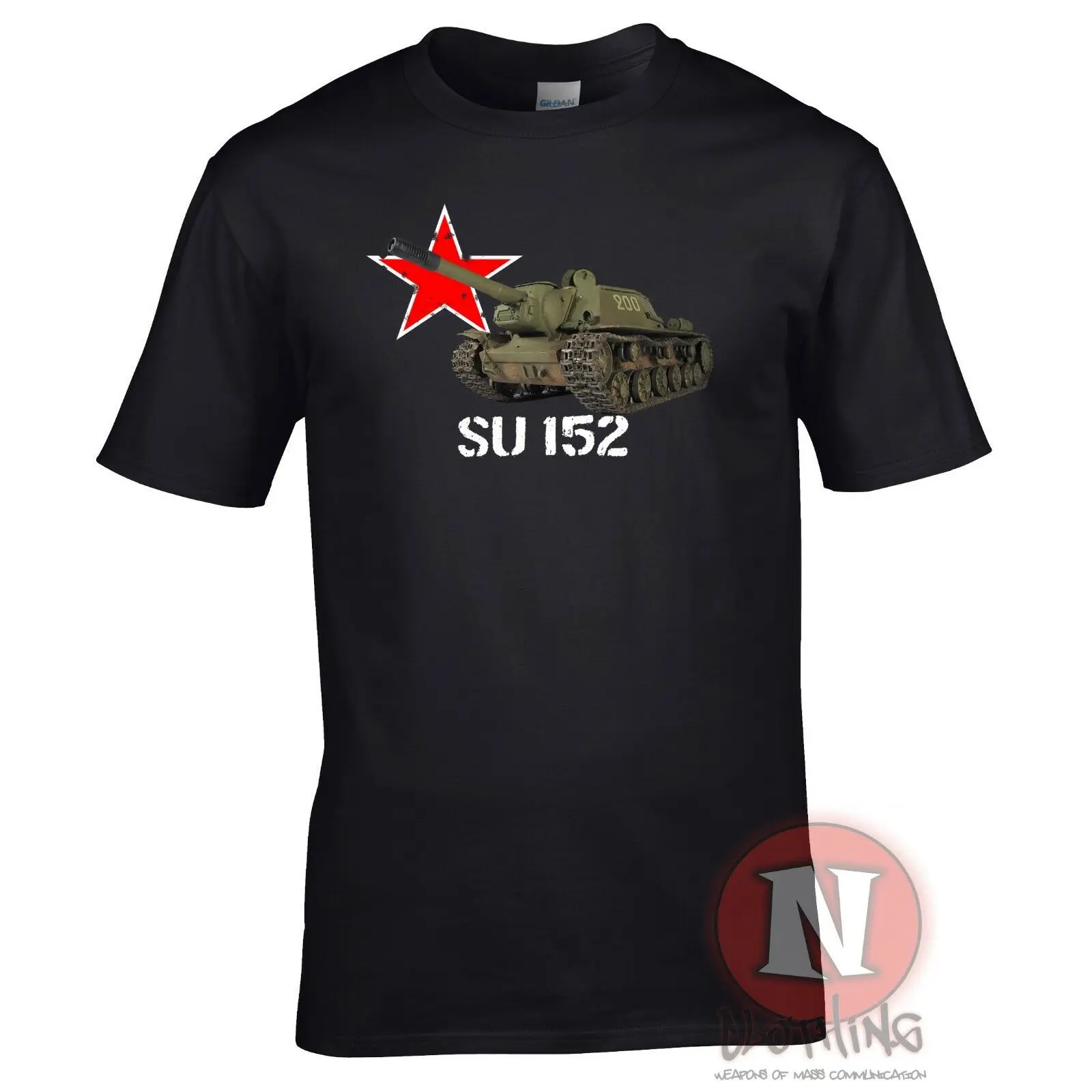 Russe Su 152 Reservoir WW2 Militaire Armure Men T-Shirt World Of War Tanks