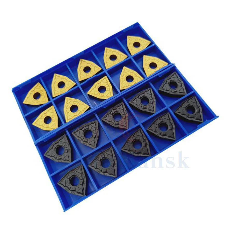 10PCS CNC Turning Tools WNMG080404-PM YBC251 WNMG080408-PM WNMG080412-PM YBC251 YBC252 Carbide Inserts External Turning Tools