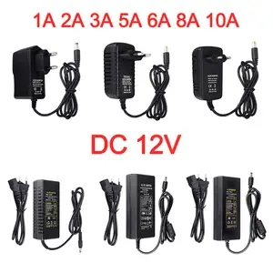 Bilashmart DC12V Adapter Lighting Transformer 1A 2A 3A 5A 6A 8A 10A AC100V 240V Power Supply Converter Charger LED Strip CCTV