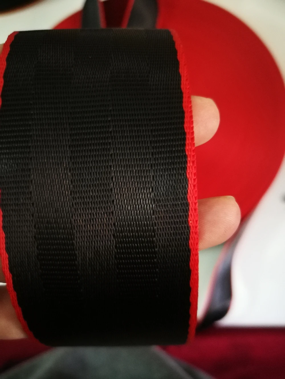 Black-Red 3M-36M Car Seat Belt Webbing Universal Car Personalized Modification Seat Belt Webbing Car Accessories