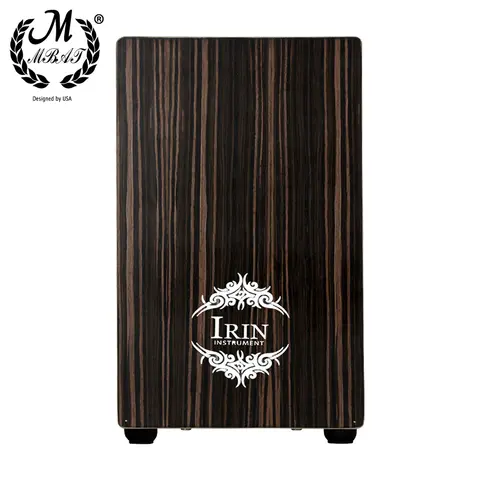 IRIN 박스 드럼 에보니 패널 파티 여행을위한 가방 Cajon 핸드 드럼이있는 고품질 타악기 휴대용 음악 도구 Best5