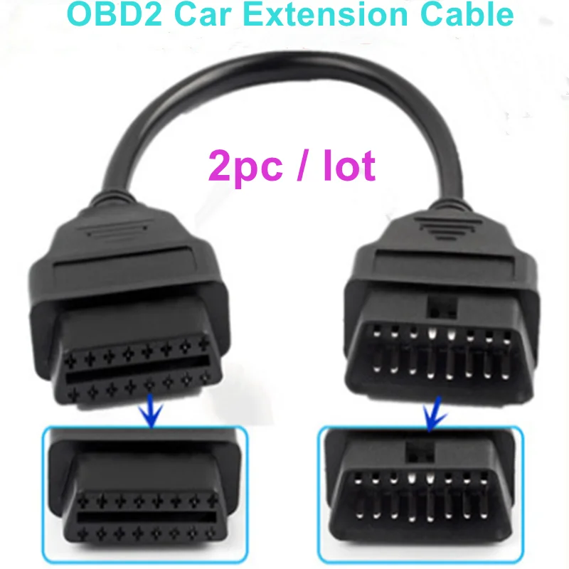 

Promotion OBD2 16pin/Pin Male to Female Cable Bluetooth ELM327 OBD Extension Cable
