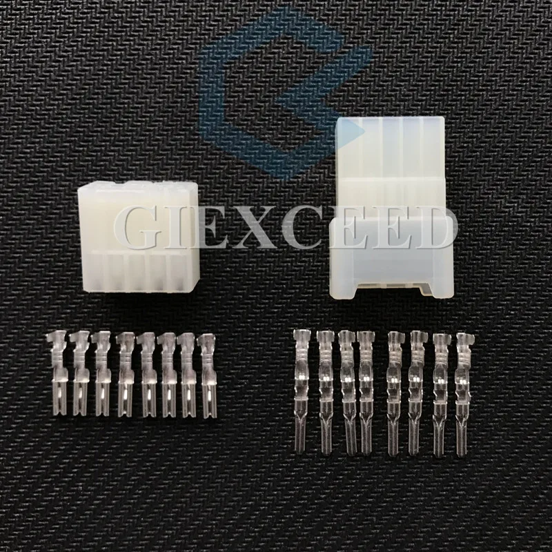 2 Sets 8 Pin 6240-1081 6240-5081 MT series 2.3mm(090) Automotive Wiring Connector AC Assembly Auto Audio Socket For Car