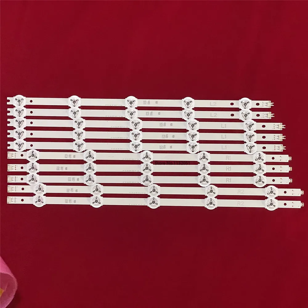 Tira de luces LED de iluminación trasera, accesorio para Panasonic TX-47AS650E TX-47ASM651 TX-47AS650B 47AS740B 6916L-1811A 1812A 1813A 1814A, 10 unidades