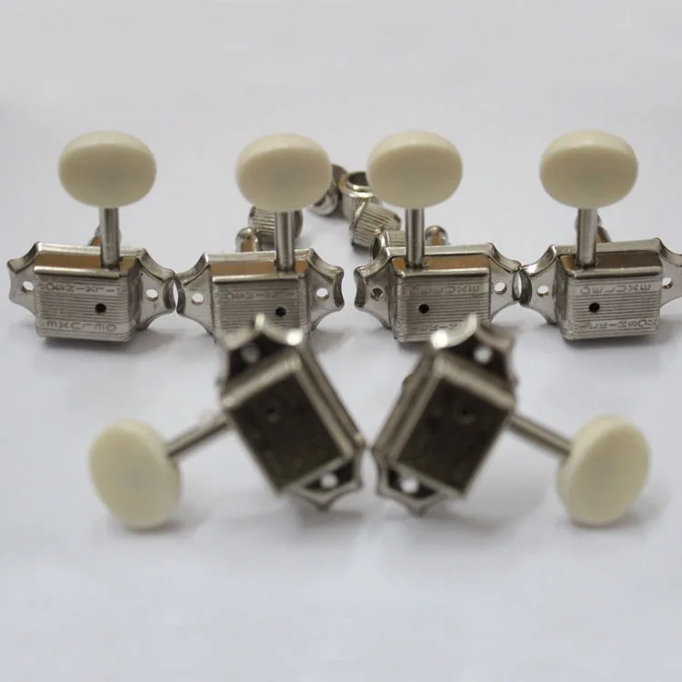 Deluxe Vintage Style 3+3 electric guitar tuners Nickel