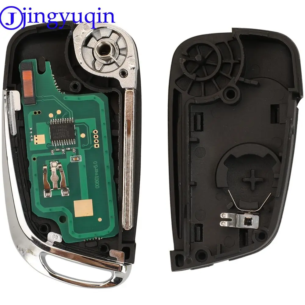 jingyuqin 2 Buttons Remote Car Key Fob Controller For Peugeot 307 For Citroen C3 433MHZ ID46/Pcf7961 Chip