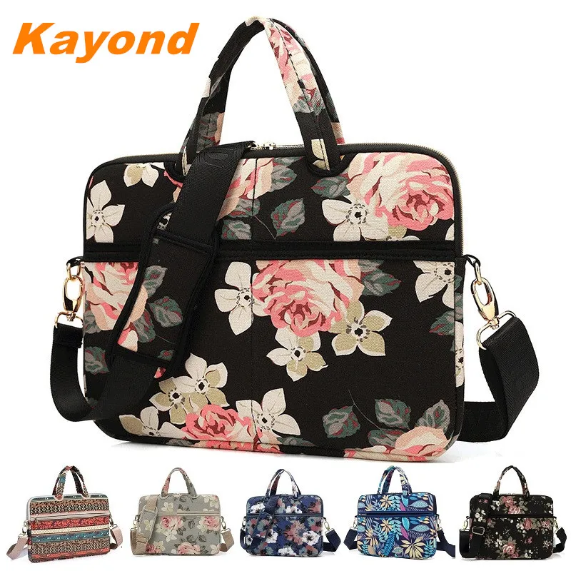 Kayond Brand Shoulder Laptop Bag 13,14,15 Inch Lady Women Man Handbag Messenger Case For Macbook Air Pro Notebook PC Dropship