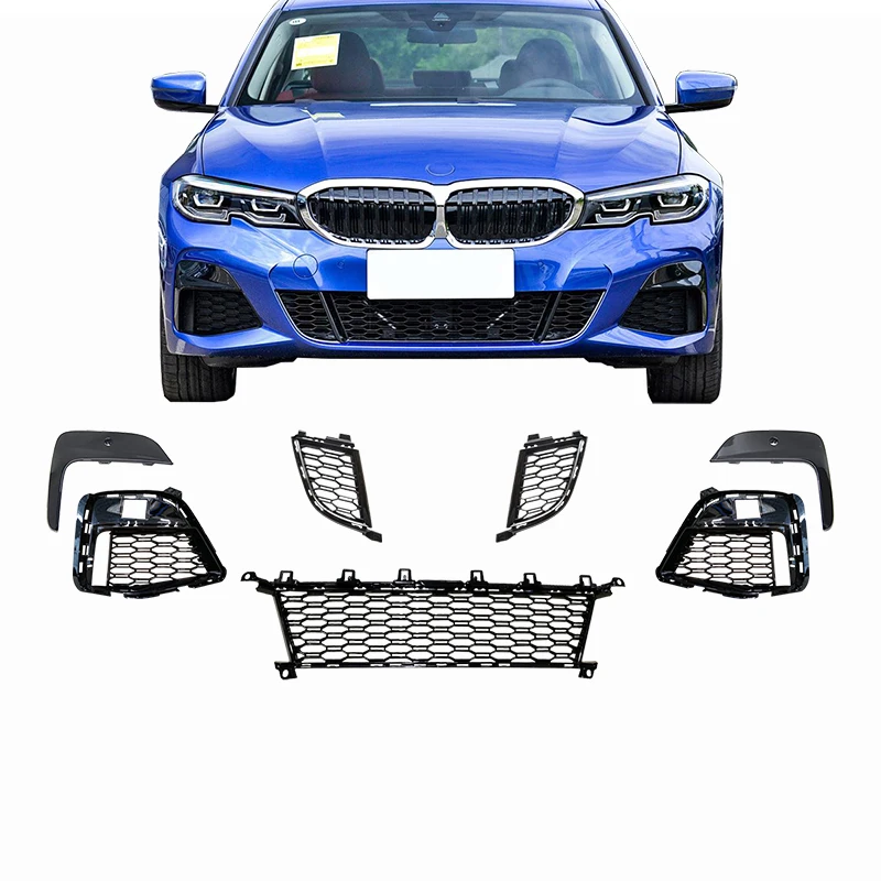 

Car Front Fog Light Cover Trim Grille Bezel For BMW 3 Series G20 G21 2019 2020