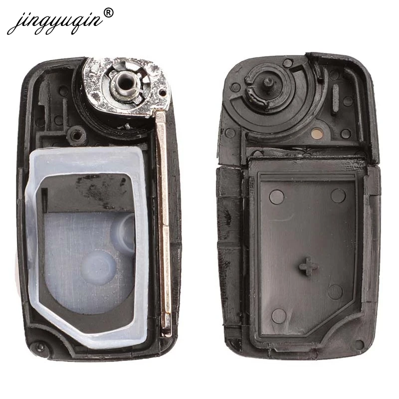 jingyuqin for CHERY A5 FULWIN TIGGO E5 A1 COWIN EASTER Car Key Case 3 Buttons Modified Remote Key ABS Shell