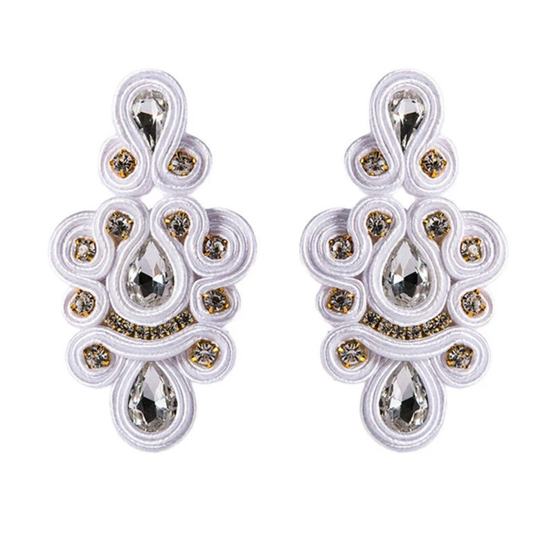 KpacoTa Soutache jewelry making Earrings Bracelets Set jewelry Handmade Soutache Earring delicate bracelet women Fashion Weaving