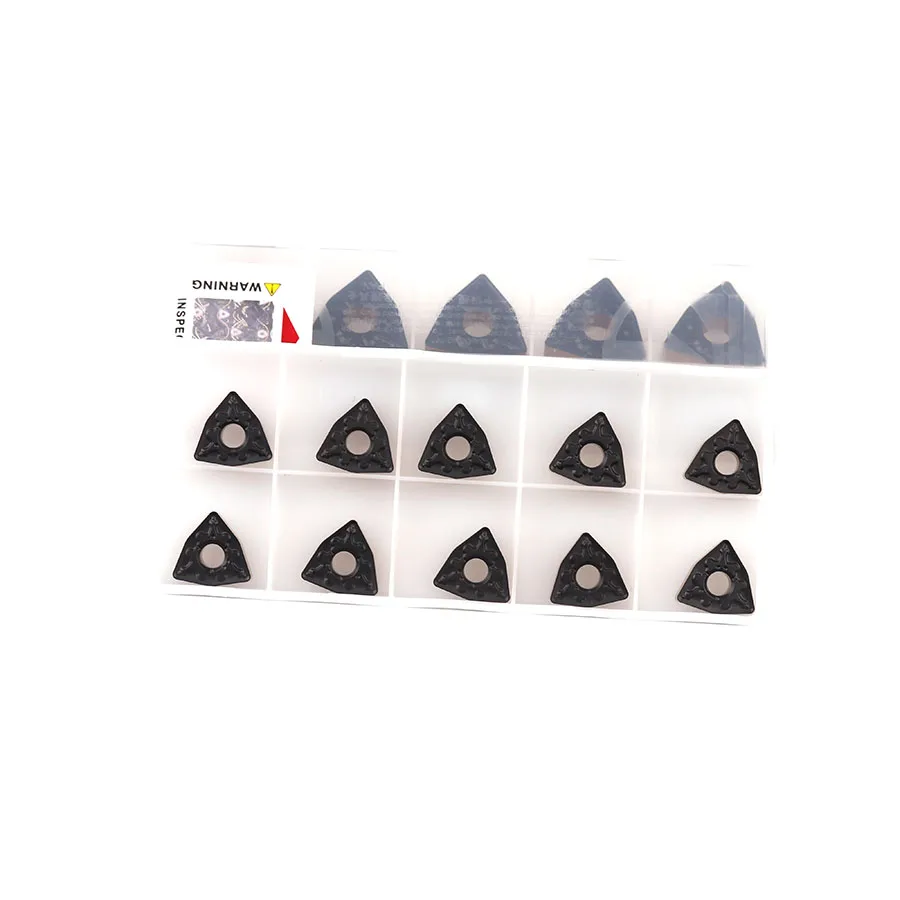 10pcs WNMG060408 TM T8125 High-quality cutting inserts Carbide alloy turning inserts CNC lathe processing tools for steel parts