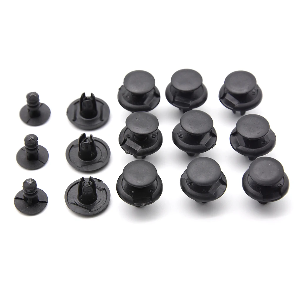 50pcs 8mm 6mm Black Plastic Vehicle Car Bumper Clips Fastener Buckle Interior Trim Card Door Liner Fixed Clamp Fit For Toyota