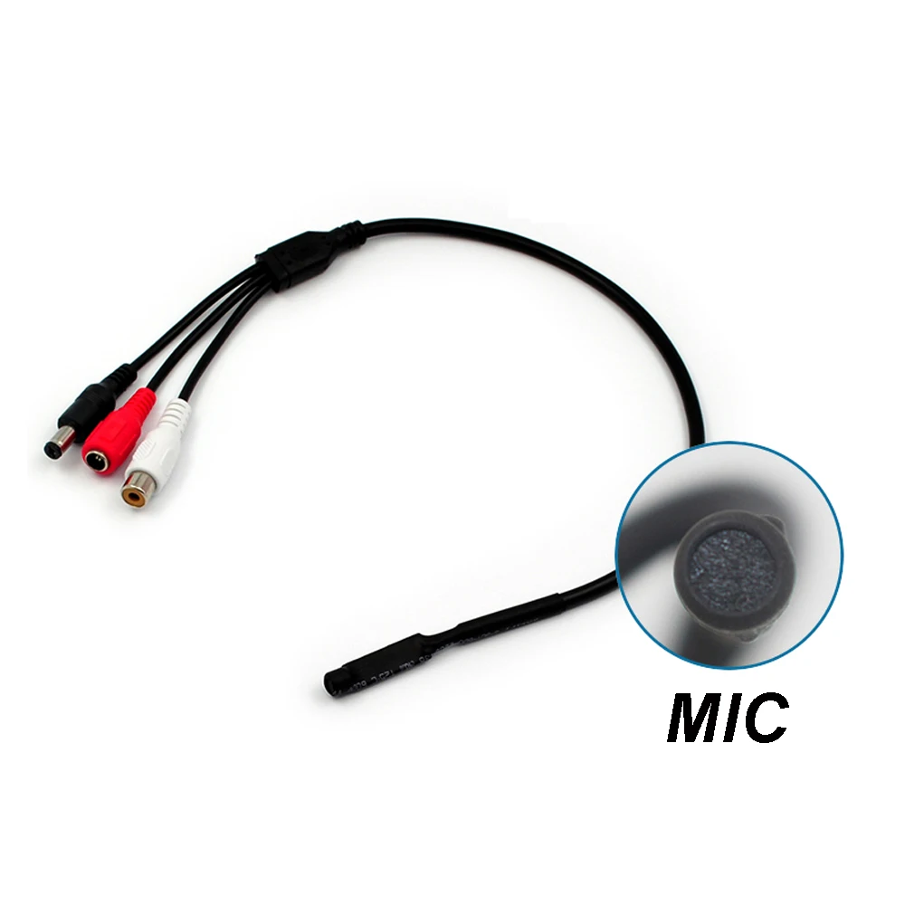 CCTV MIC Video Surveillance Microphone Audio Pickup Device for DVR NVR Recorder IP Camera