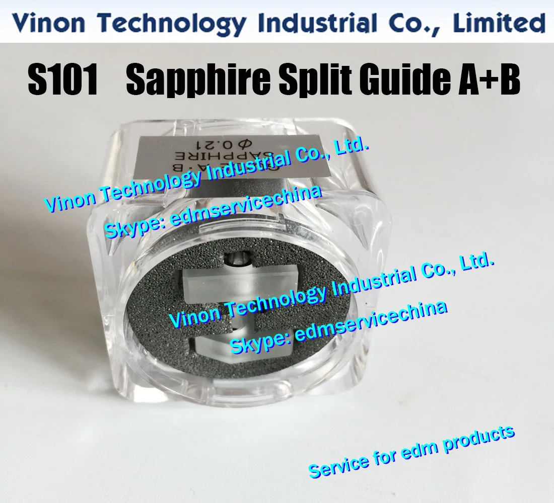 d=0.205mm Sapphire Split Wire Guide A+B S101 3081482 edm Upper Guide AB Set 0.205mm 0205103 for AQ,A,EPOC,AQ537,AQ325 wire-cut