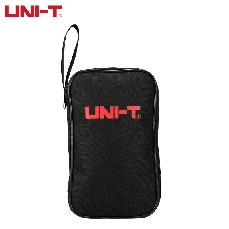 Bolsa para multímetro Digital UNI-T, estuche rígido negro, bolsa de transporte impermeable a prueba de golpes con bolsillo de malla para proteger