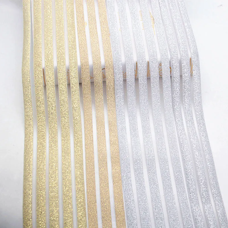 50mm 90mm Silver Gold Width 5cm 9cm Elastic Band Glitter Mesh Garment Girl Dress Women Clothing Sewing DIY Hand Made Craft 1m