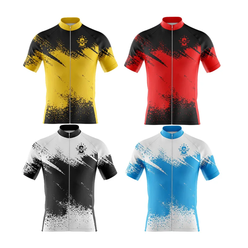 

New Men Cycling Jersey Short Sleeve Spring Autumn Cycling Tops MTB Roa MTB Bicycle Clothing Ropa Ciclismo Maillot Quick Dry Bike