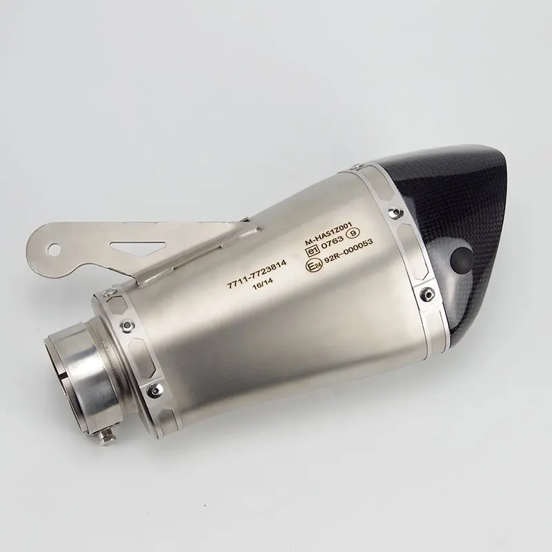 S1000RR Slip-On Exhaust Muffler 60mm/65mm Inlet Motocross Escape DB Killer Laser for BMW S1000RR 2010-2014 S1000R 2010-2016