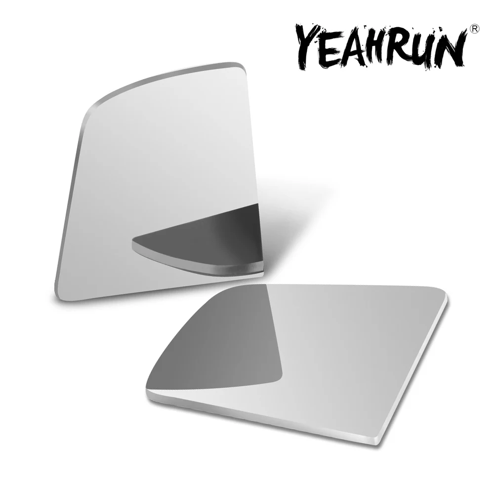 YEAHRUN 2Pcs Metal Side Rearview Mirror Lens for TRX-6 G63 1/10 RC Rock Crawler Car Truck Model Upgrade Decoration Parts