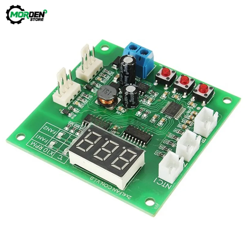 DC 11-55v 5A 2 3 4 drut PWM regulator prędkości dmuchawy silnik wentylatora regulator temperatury wsparcie EC EBM wentylator Dropship