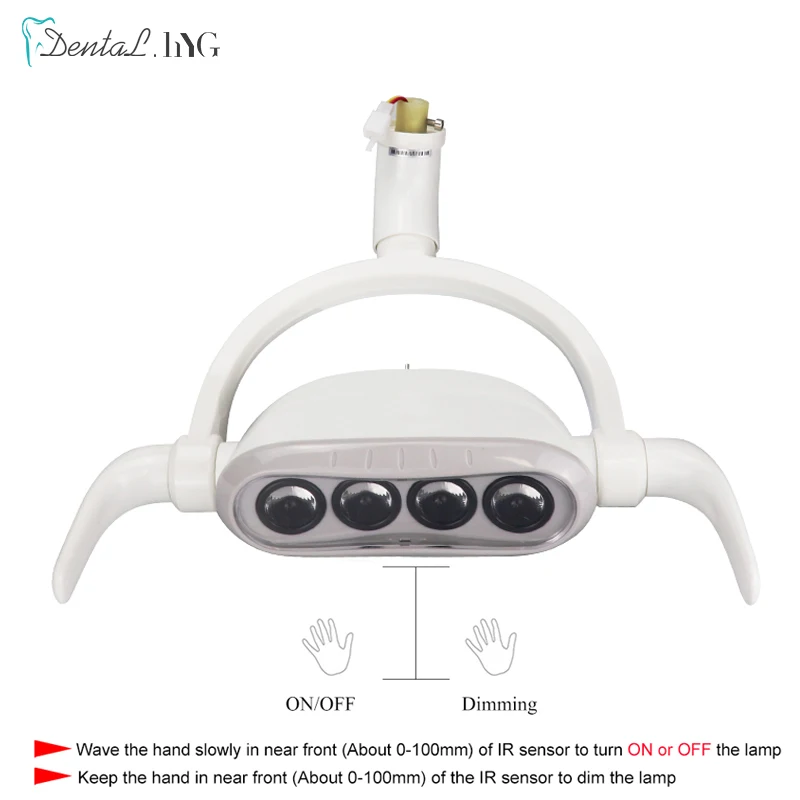 Dental Led Light 4 LED Light Oral Lamp Sensitive LED Lamp For Dental Chair Unit Dental Ceiling Light Mobile Dental Clinic Unit