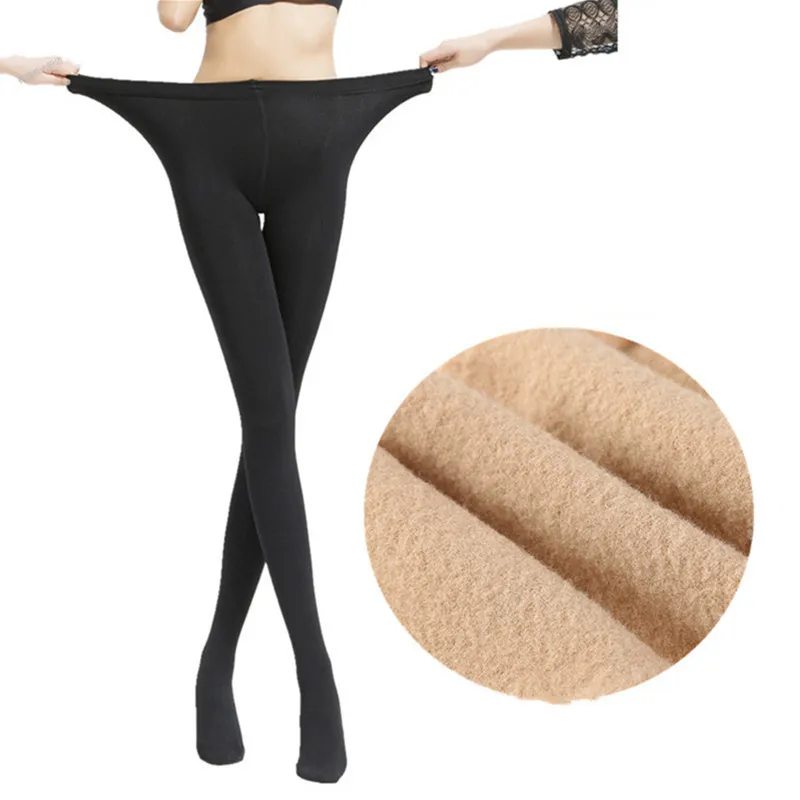DOIAESKV 130 KG Damen-Fleece-Strumpfhose, Übergröße 120 D, Herbst, warme Winterstrumpfhose, hohe Taille, weiblich, dehnbar, schlank, dick – Detail 27