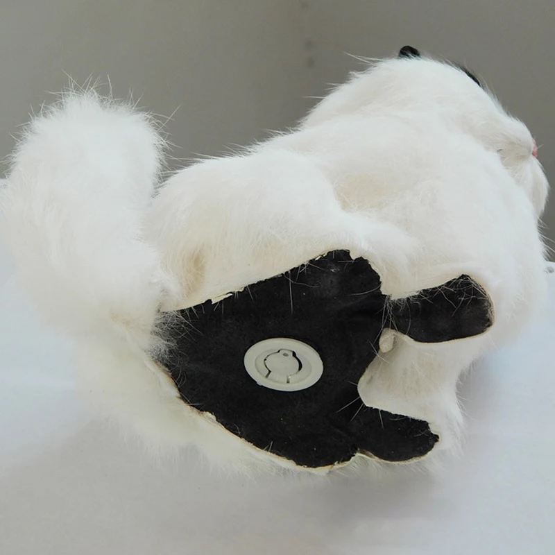 LSimulation plush cat crouching animal models handmade realistic cat dolls children plush toys home decoration