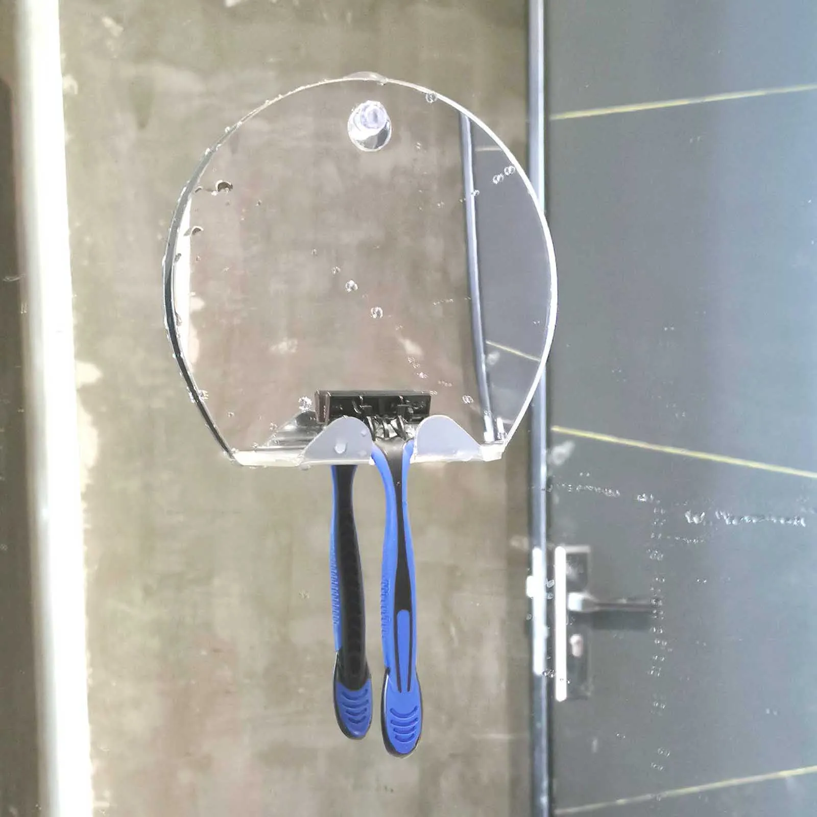 Anti Fog Shower Mirror with Suction Cup Wall Hanging Fog Free Makeup Mirror Acrylic Fog Free Mirror Portable Lightweight