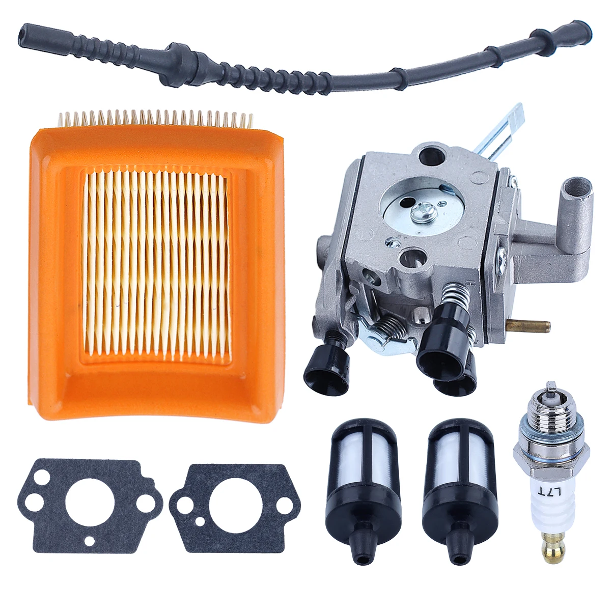 مكربن مع فلتر هواء الوقود ، استبدال فراشي تشذيب ، يصلح ل stihel FS120 FS200 FS250 FS350 fush350