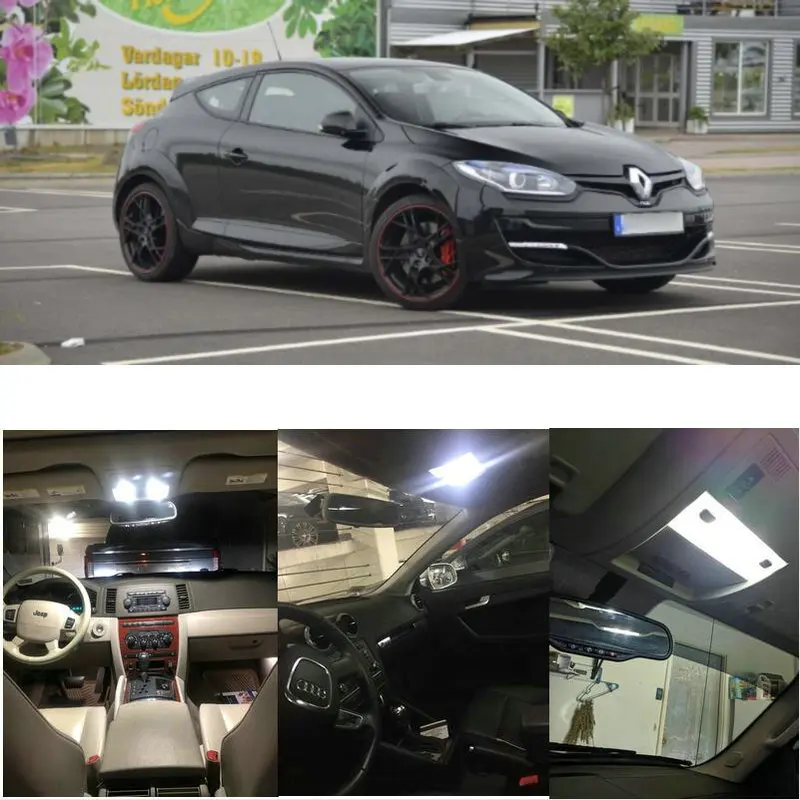 LED interior lighting complete set For Renault Koleos Laguna II (Typ G) Laguna III (Typ T) Latitude Megane II M Megane III Z