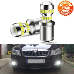 2pcs Canbus No Error 1156 P21W LED Bulb for Skoda Superb Octavia 2 FL 2011 2012 2013 Daytime Running Lights DRL 12V 6000K White