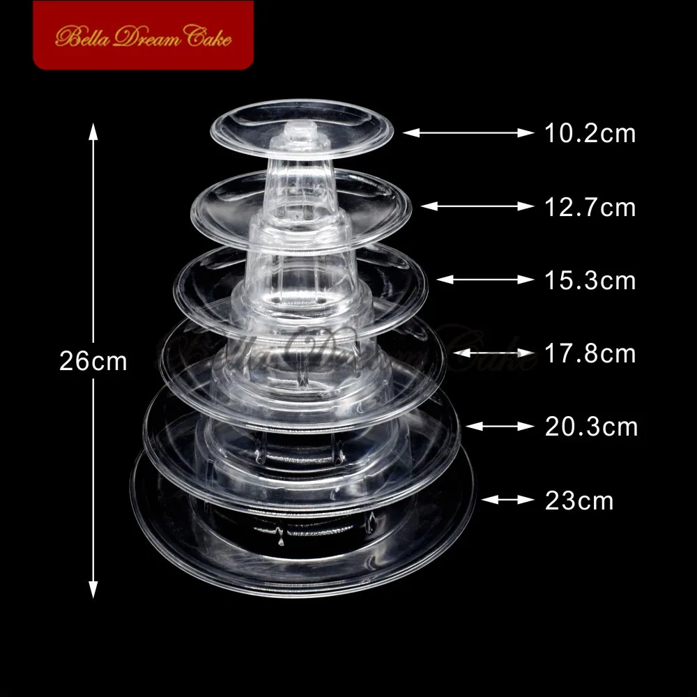 4/6 Tiers Macaron Display Stand Dessert Tower RackTray PET Cake Stands Wedding Birthday Supplies Cake Decorating Tools Bakeware