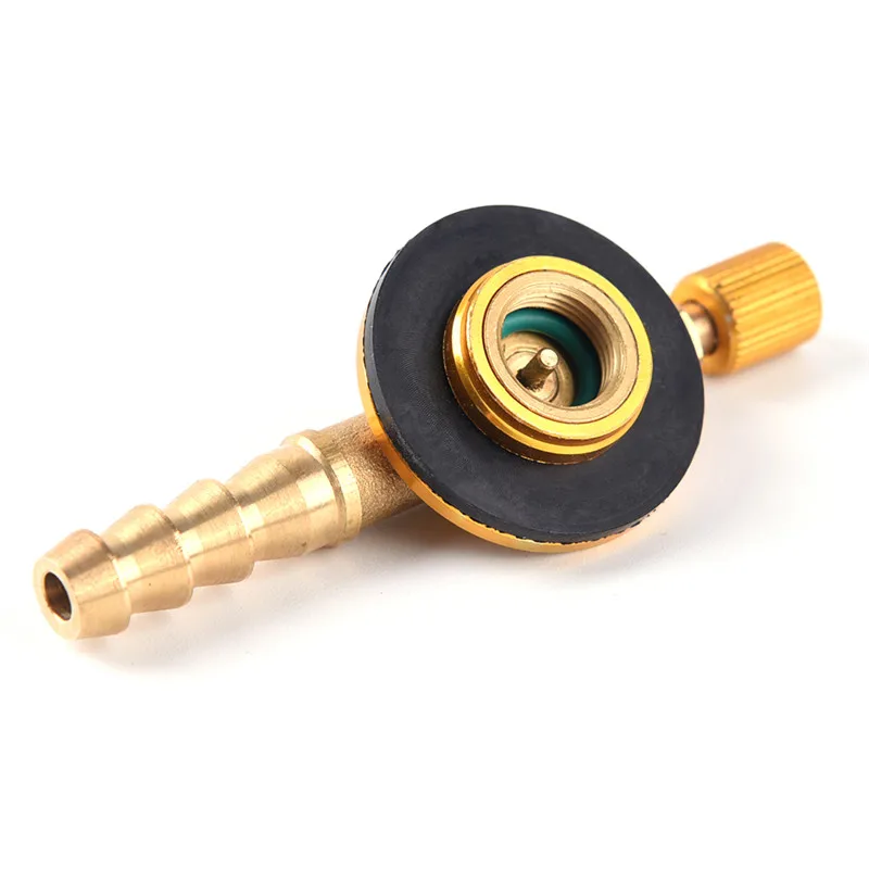 2styles Camping Gas stove regulating valve Safe Switching Charging Inflatable Valve Adapter for Flat Tank Liquefied Cylinder