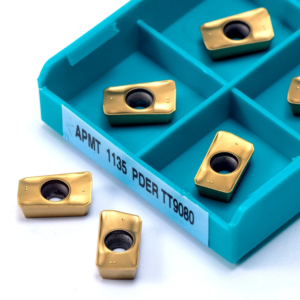 APMT1135 PDER TT9080 شفرة من الكربيد تحول وطحن أداة APMT 1135 عالية الجودة ماكينة طحن باستخدام الحاسب الآلي قاطعة المطحنة