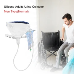 Urinary Incontinence For Older Men Woman Silicone Urine collector Bags Silicone Urinal with Urine Catheter Bags Urinal Pee Bag